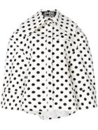 Jacquemus Polka Dot Oversized Boxy Jacket - White