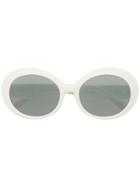 Christian Roth Eyewear Round Tinted Sunglasses - White