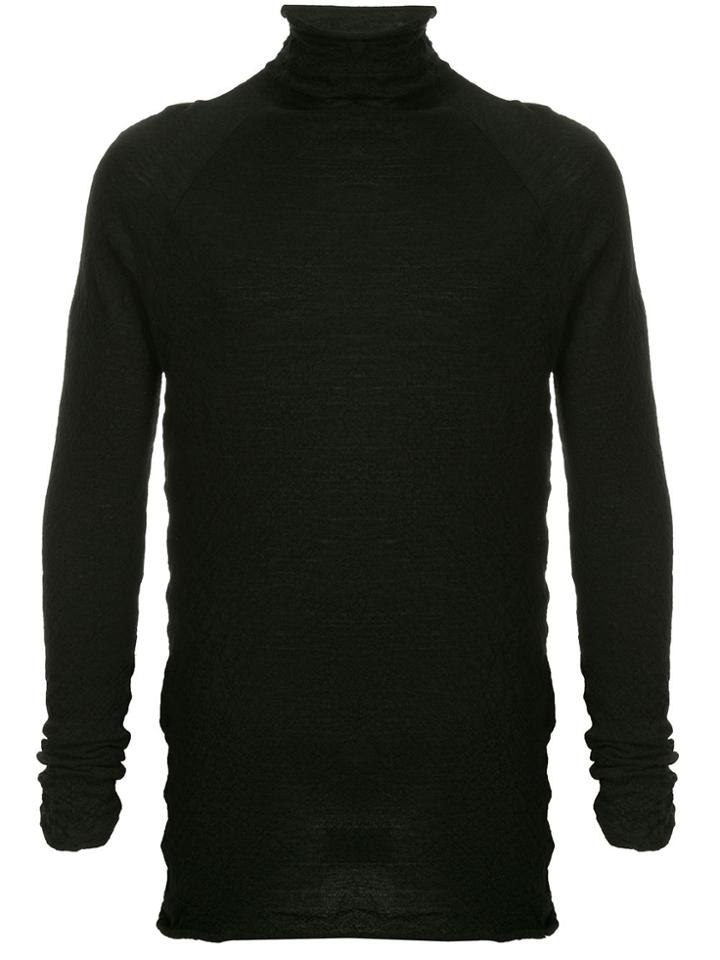 Forme D'expression High Neck Knit Sweater - Black