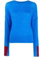 Essentiel Antwerp Colourblock Panelled Jumper - Blue