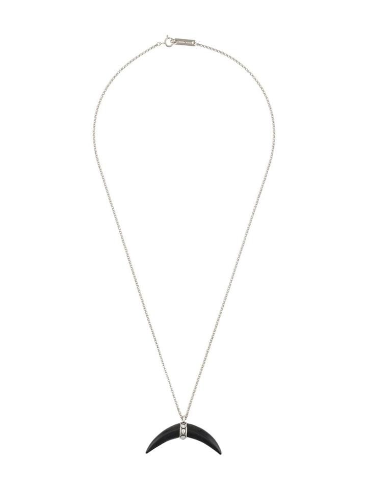Isabel Marant Embellished Cap Horn Necklace - Black