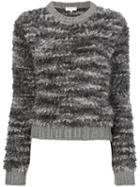 Carven - Textured Knit Jumper - Women - Acrylic/polyamide/viscose/alpaca - S, Grey, Acrylic/polyamide/viscose/alpaca