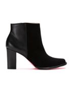 Zeferino Suede And Leather Boots - Black