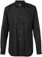 Comme Des Garçons Homme Plus Gathered Detail Shirt, Men's, Size: Xs, Black, Cotton