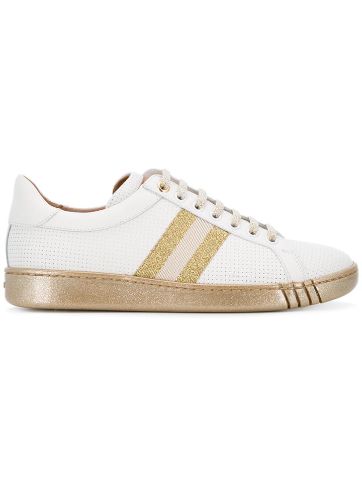 Bally Micro Perforated Sneakers - White