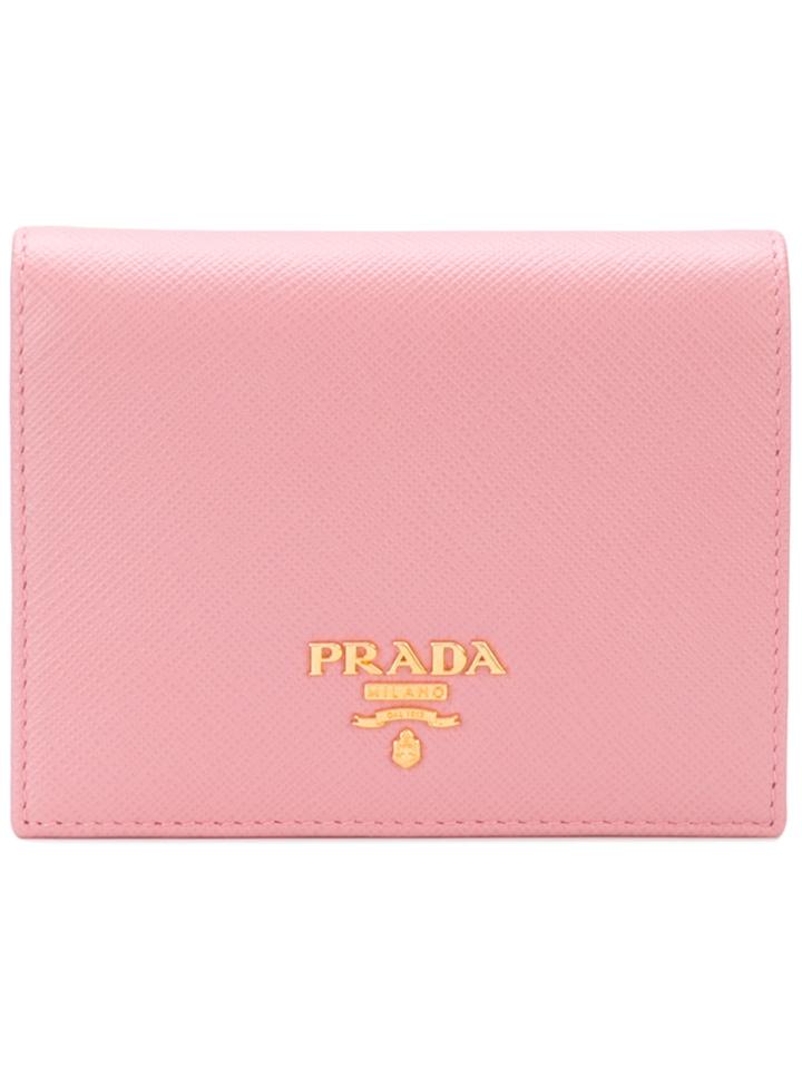 Prada Saffiano Small Wallet - Pink & Purple