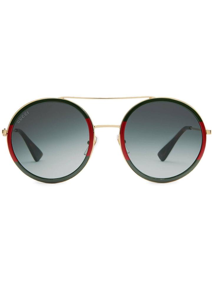 Gucci Eyewear Occhiali Da Sole Rotondi - Green