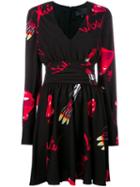 Philipp Plein Markab Dress, Women's, Size: Large, Black, Polyester/acetate