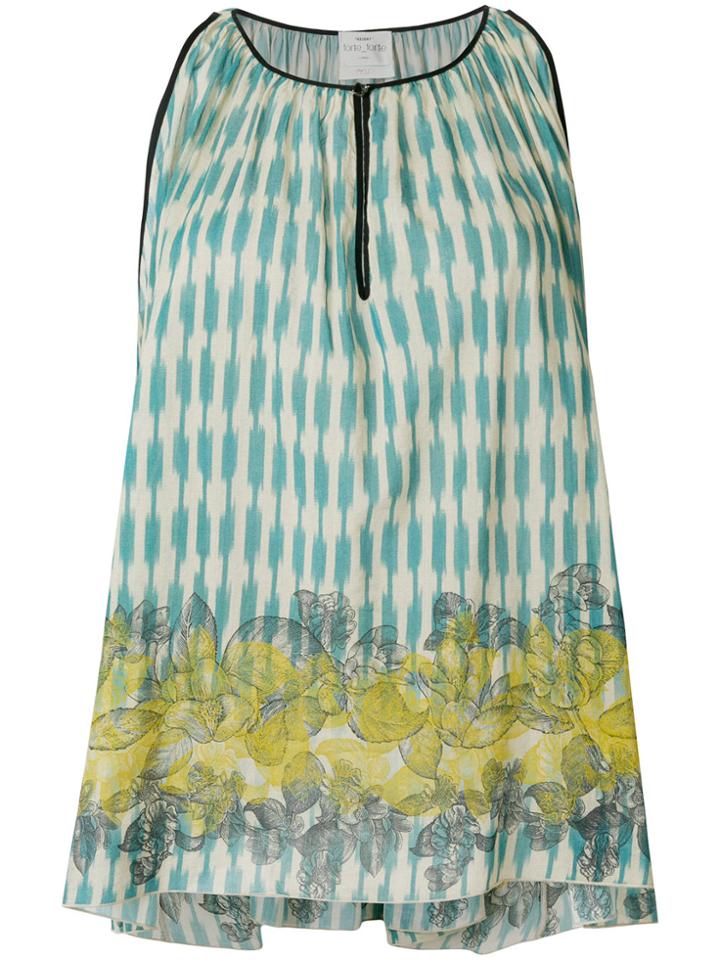 Forte Forte Floral Print Top - Nude & Neutrals