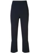 Cushnie Cropped-length Flared Trousers - Blue