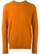 Ami Alexandre Mattiussi Raglan Sleeve Sweater, Men's, Size: Small, Yellow/orange, Cotton