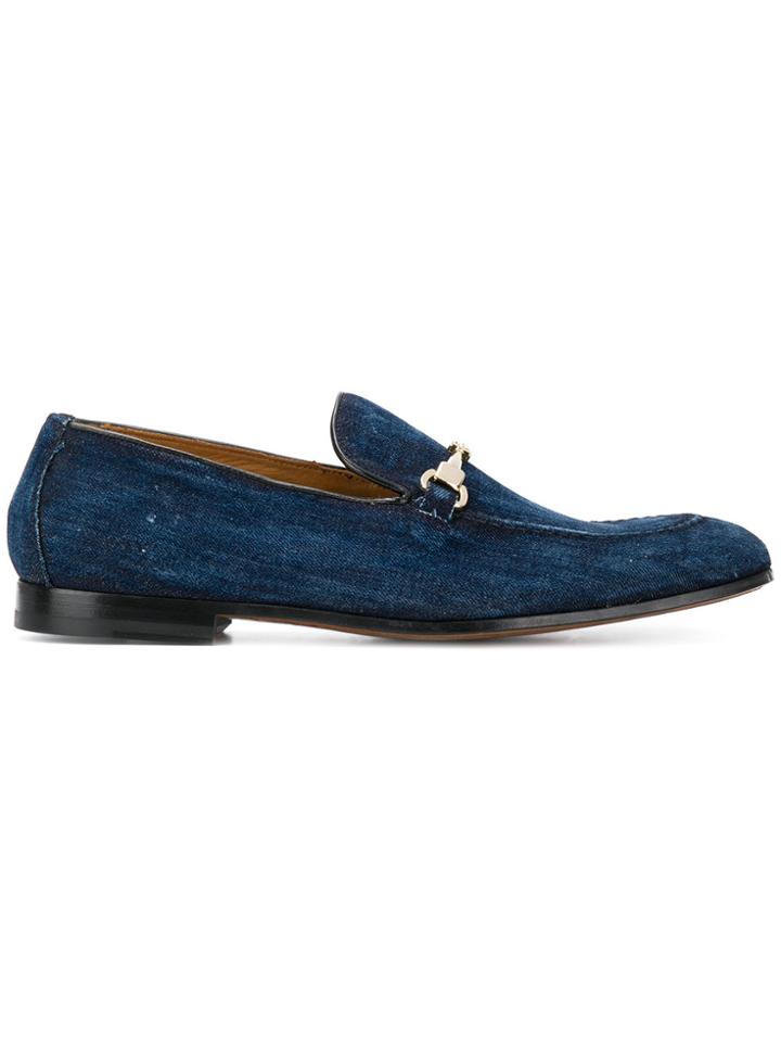 Doucal's Buckled Formal Loafers - Blue