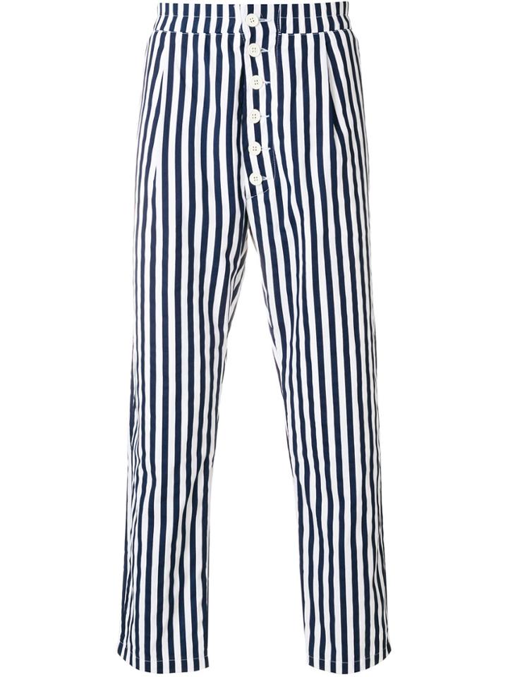 Sunnei Vertical Stripe Trousers - Blue