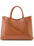 Sara Battaglia Siena Pocket Tote Bag - Brown