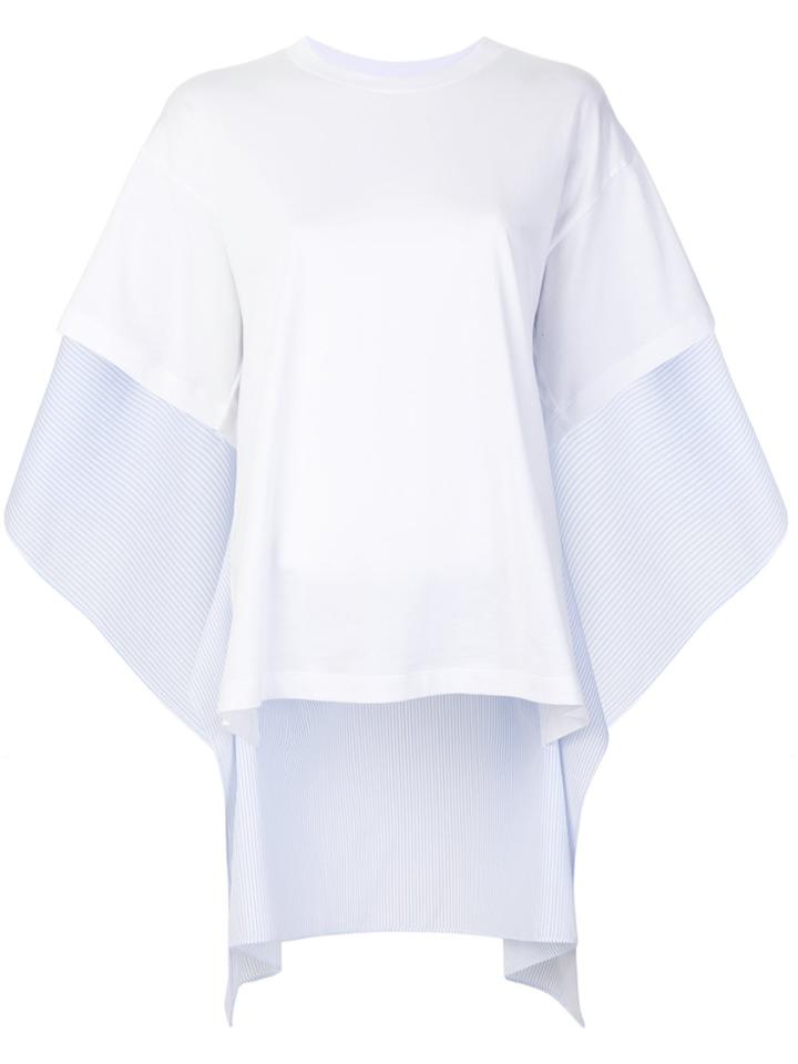 Mm6 Maison Margiela Draped T-shirt - White