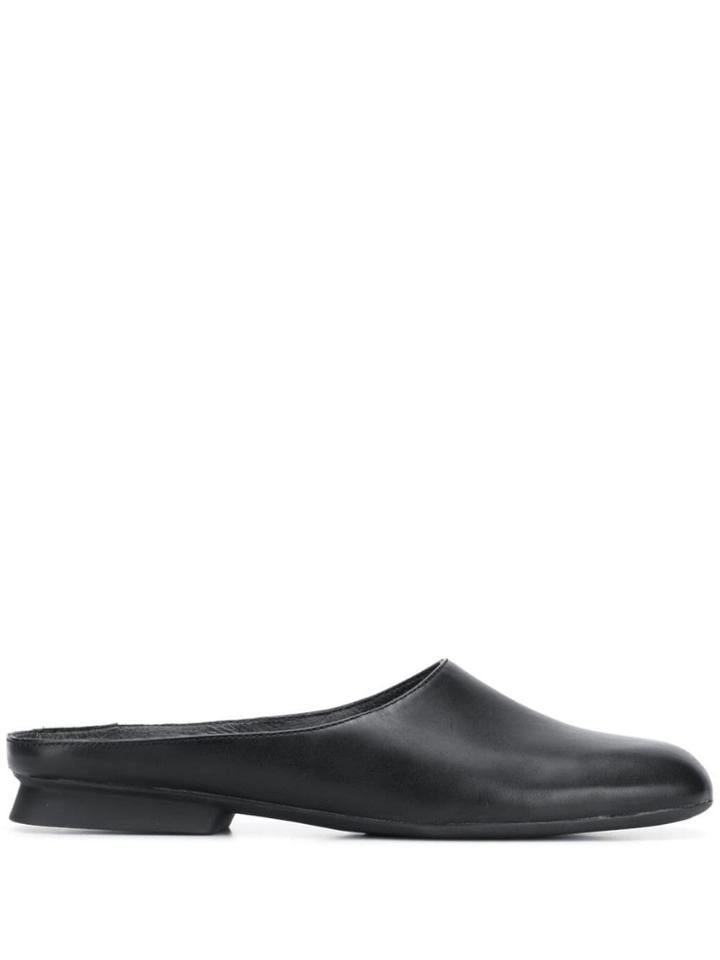 Camper Casi Myra Flat Mules - Black