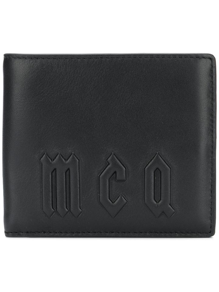 Mcq Alexander Mcqueen Logo Bi-fold Wallet - Black
