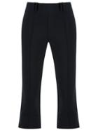 Gloria Coelho Cropped Trousers, Women's, Size: Pp, Black, Elastodiene/polyimide