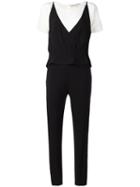 Vanessa Bruno - V-neck Jumpsuit - Women - Silk/acetate/viscose - 36, Women's, Black, Silk/acetate/viscose