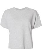 Boxy Short-sleeve Sweatshirt, Women's, Size: Medium, Grey, Cotton, The Squad