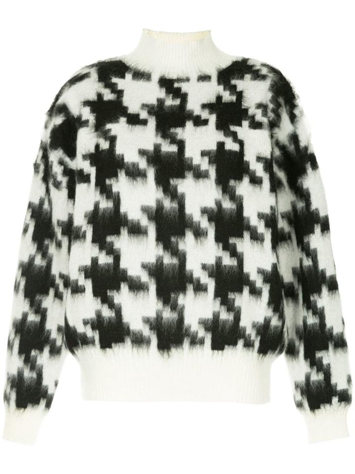 G.v.g.v. Checked Jumper - White