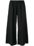 Labo Art Wide Leg Cropped Pants - Black