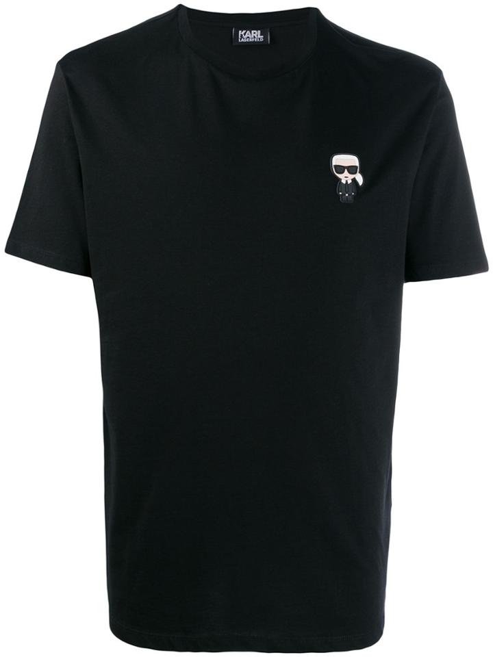 Karl Lagerfeld Ikonik Chest Patch T-shirt - Black