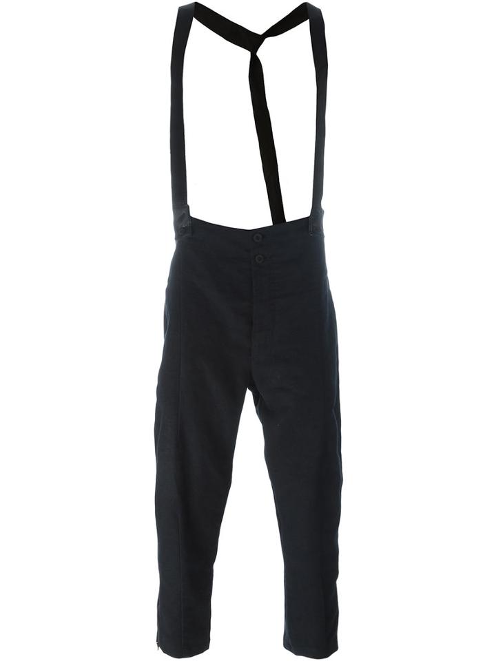 Lost & Found Ria Dunn Slim Bretelle Pants, Men's, Size: Small, Black, Cotton/linen/flax