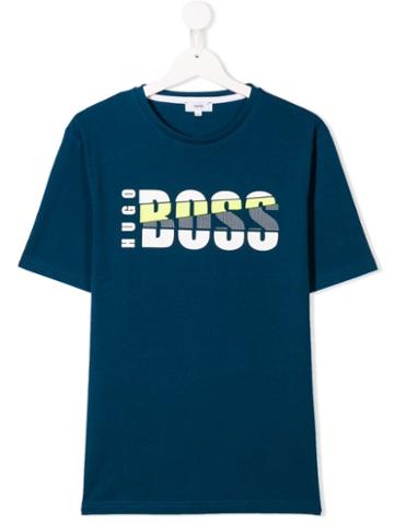 Boss Kids Graphic Logo T-shirt - Blue