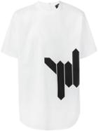 Dsquared2 Barbed Wire Print T-shirt, Men's, Size: 48, White, Cotton/spandex/elastane