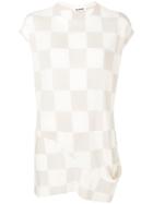 Jil Sander Large Check Fabric - Neutrals