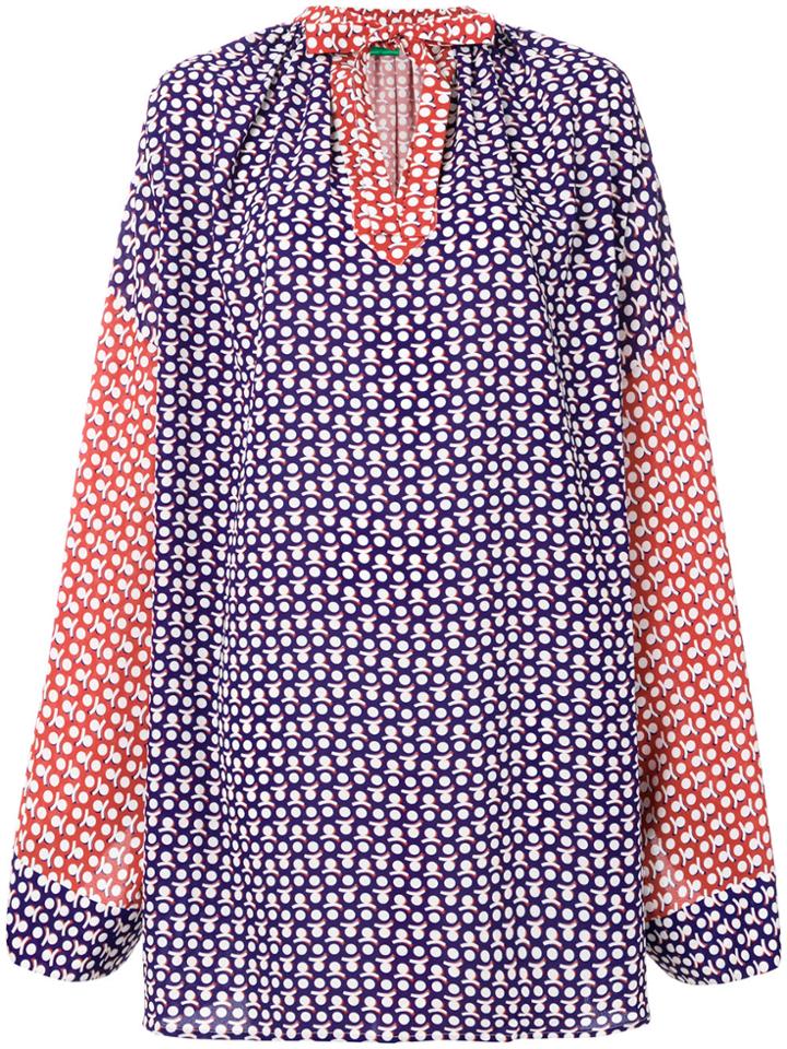 Duro Olowu Printed Tie Neck Dress - Multicolour