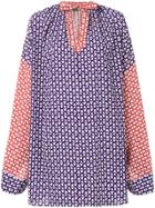Duro Olowu Printed Tie Neck Dress - Multicolour