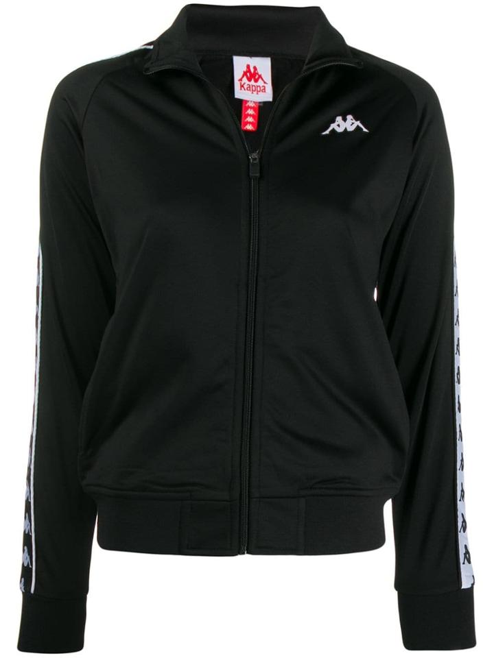 Kappa Zipped Tracksuit Top - Black