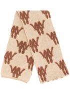 Kappa All-over Logo Knitted Scarf - Nude & Neutrals