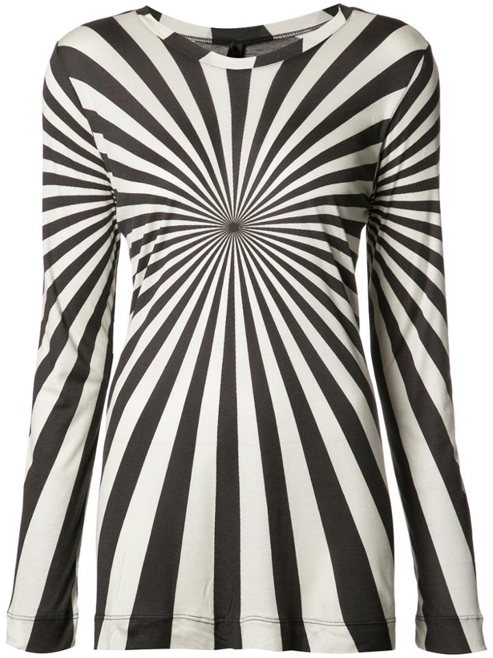 Gareth Pugh Long Sleeve Printed T-shirt - Black