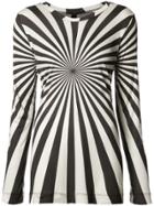 Gareth Pugh Long Sleeve Printed T-shirt - Black