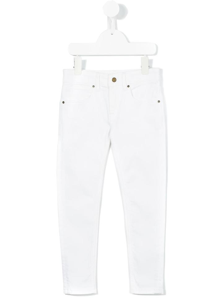 Burberry Kids Regular Jeans, Girl's, Size: 8 Yrs, White