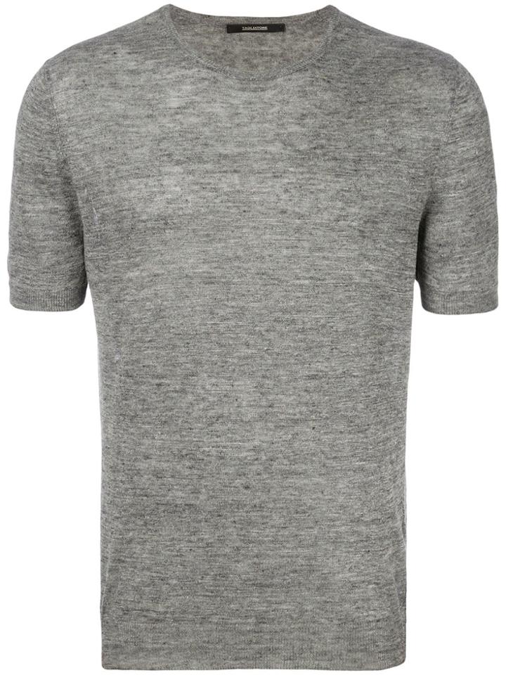 Tagliatore Plain T-shirt - Grey