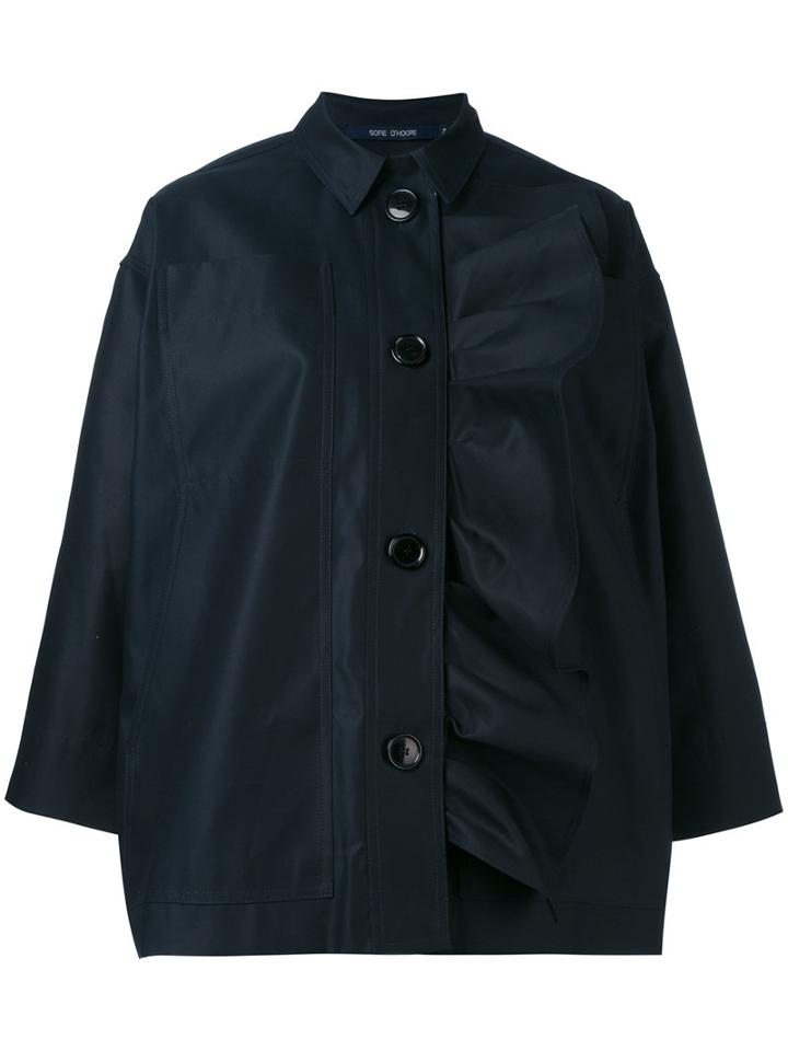 Sofie D'hoore - Corsica Jacket - Women - Cotton - 36, Blue, Cotton