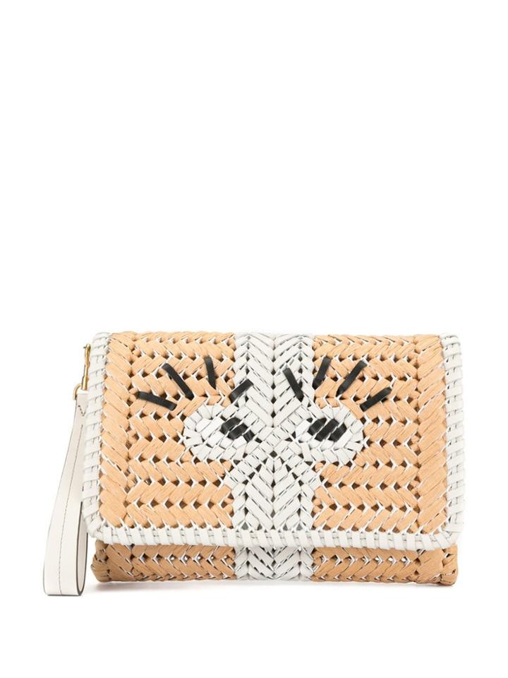Anya Hindmarch Basket Clutch - Brown
