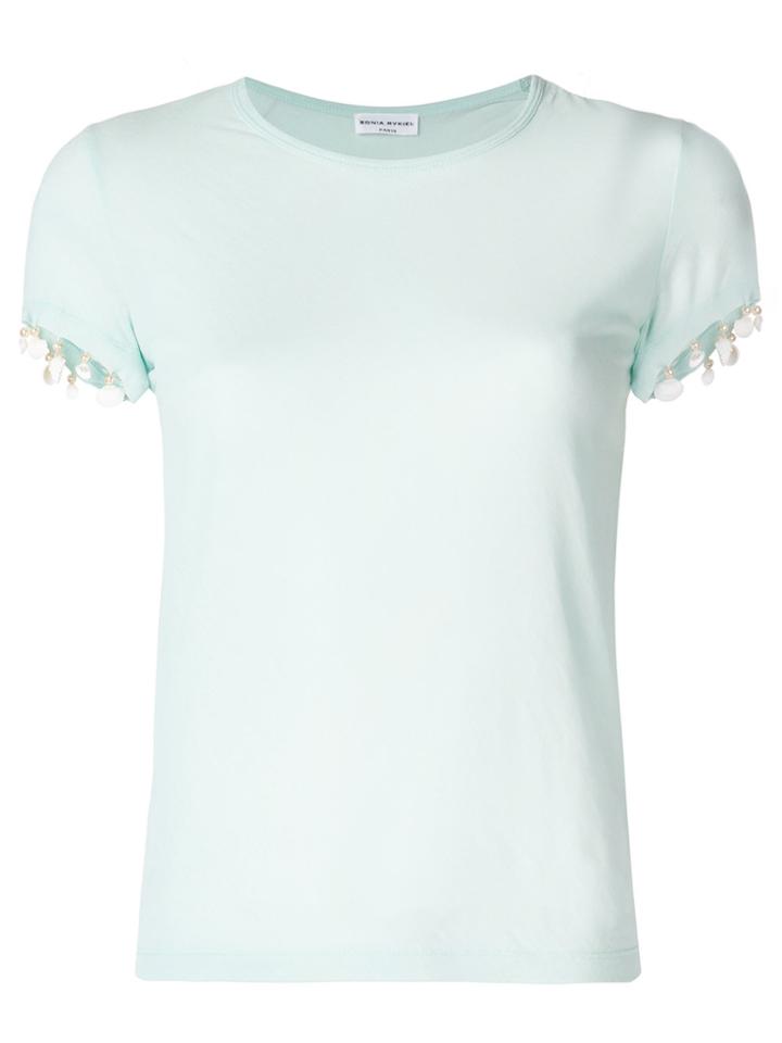 Sonia Rykiel Shells Detail T-shirt - Blue