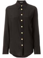 Balmain Embellished Button Shirt - Brown