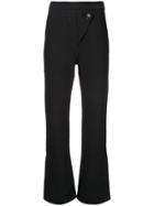 Ellery Wright And Wrong Flared Trousers - Black