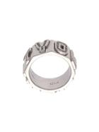 Lynn Ban Geometric Ring, Size: 7, Metallic