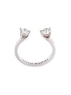 Delfina Delettrez 'dots' Diamond Midi Fingertip Ring - Metallic