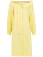 Gloria Coelho Off The Shoulder Dress - Yellow