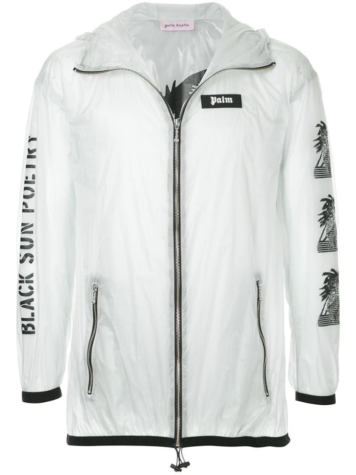 Palm Angels Palm Prayer Windbreaker - White