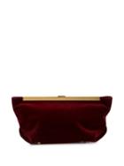 Khaite The Envelope Pleat Clutch Bag - Red