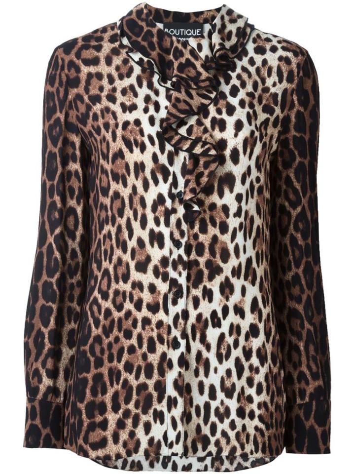 Boutique Moschino Leopard Print Blouse